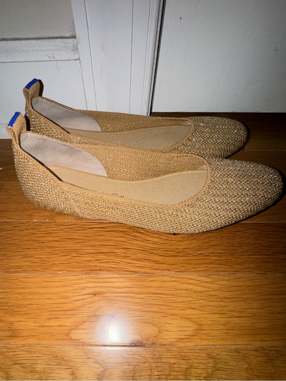 Rothy's The Square Wrap in Gold Stripe  Size 8 Like New. - Picture 3 of 6